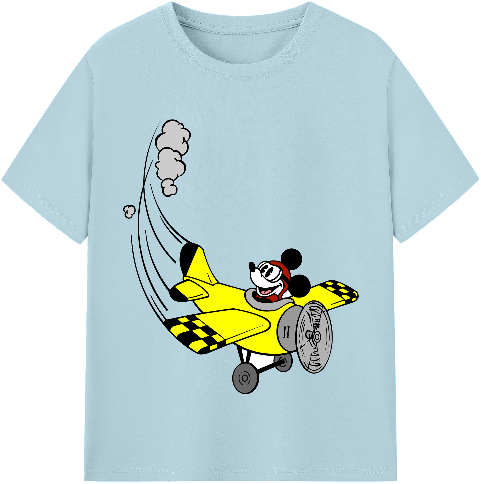 （画像用） ミッキーマウス Mickey Mouse 綿100％半袖Tシャツ（フロントプリント）